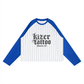 Unisex Striped Raglan Long Sleeve T-Shirt